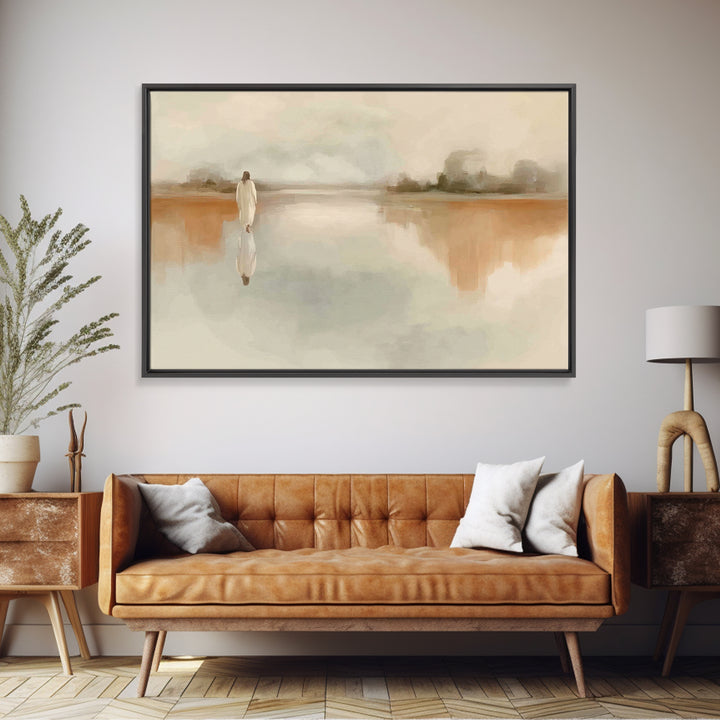 Quiet Eternal Path | Framed Canvas Print | Christian Art Canvas | Jesus Painting | Christian Wall Art | Christian Gift Ideas | Christmas Ar