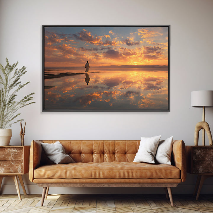 Radiant Hope Horizon | Framed Canvas Print | Christian Wall Art | Jesus Canvas Art | Christian Art Canvas | Christian Christmas Art | Chris