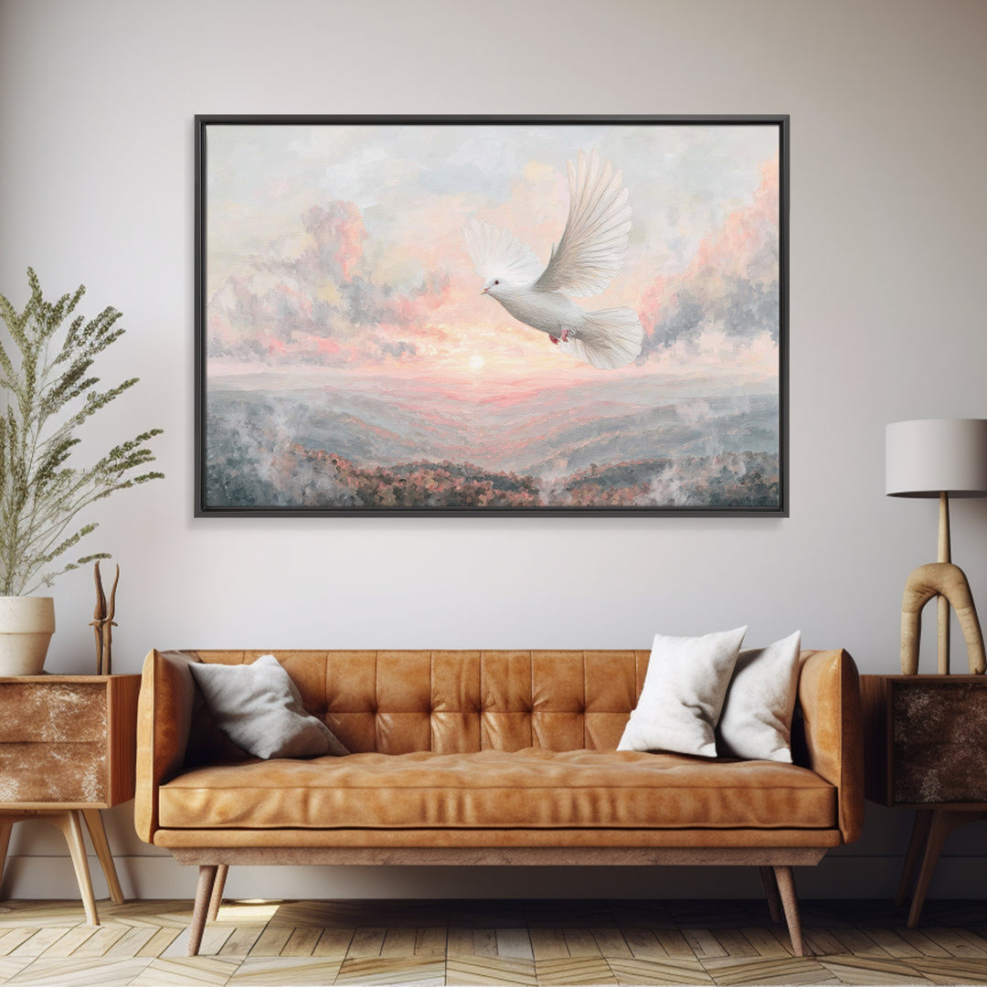 Dawnflight Of Grace | Framed Canvas Print | Christian Art | Christian Wall Art | Christian Art Canvas | Christmas Art Prints | Christian Gi