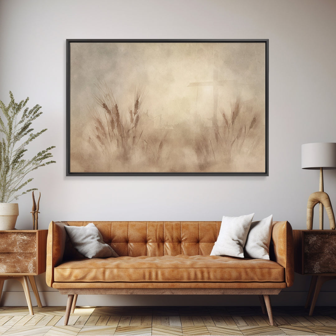 Table Of Grace - Framed Canvas Print - Christian Art Print - Christian Wall Art - Jesus Painting - Christian Christmas Art - Christian Deco