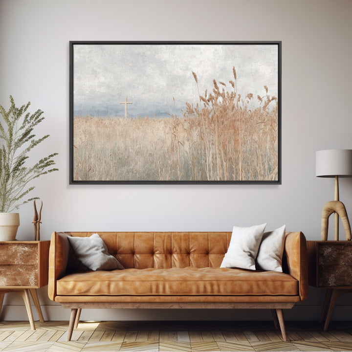 Gentle Redeemer | Framed Canvas Print | Christian Art Canvas | Christian Wall Art | Jesus Painting | Christian Christmas Decor | Christian