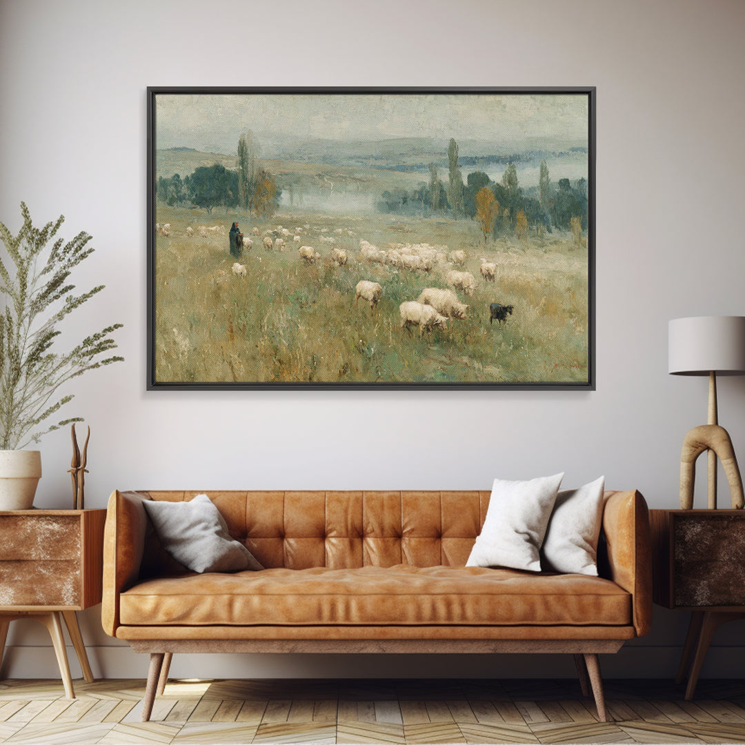 Crossing Light – Framed Canvas Print – Framed Christmas Art – Christian Decoration – Christian Art Prints – Jesus Christmas Art