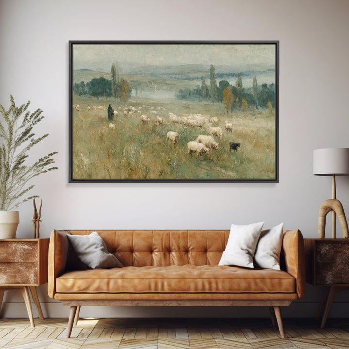Crossing Light – Framed Canvas Print – Framed Christmas Art – Christian Decoration – Christian Art Prints – Jesus Christmas Art