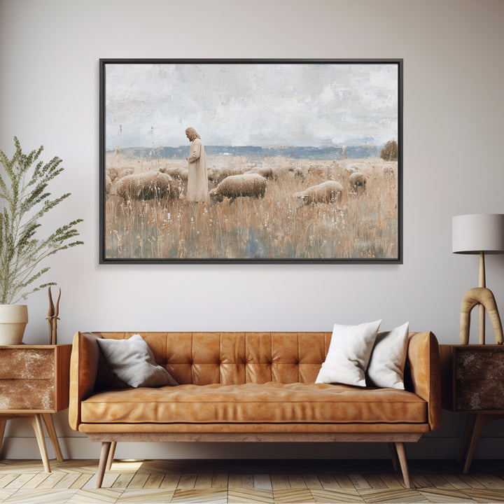 Forest Of Light | Framed Canvas Print | Christian Art Canvas | Framed Christmas Art | Christian Wall Art | Modern Christian Art