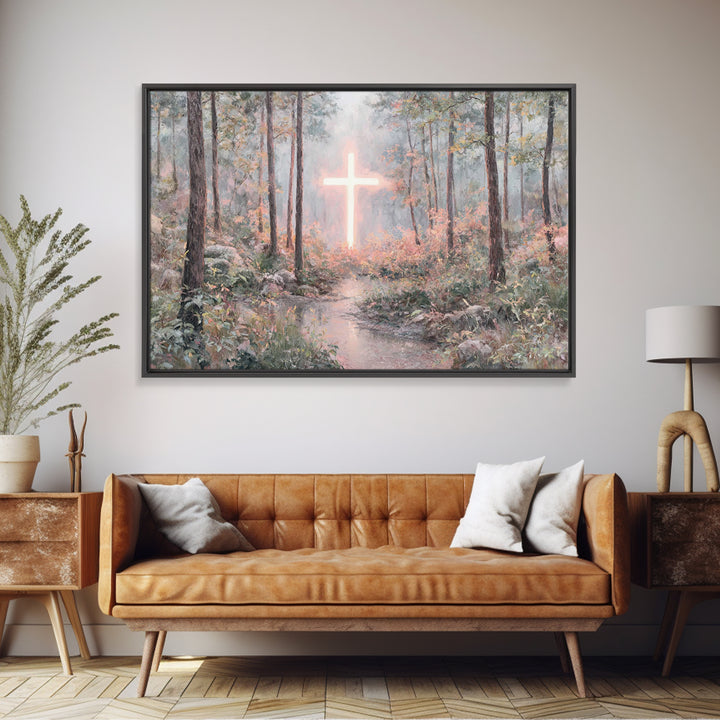Light Of Mercy – Framed Canvas Print – Christian Art Canvas – Modern Christian Art – Jesus Painting – Christian Wall Art – Subtle Christian