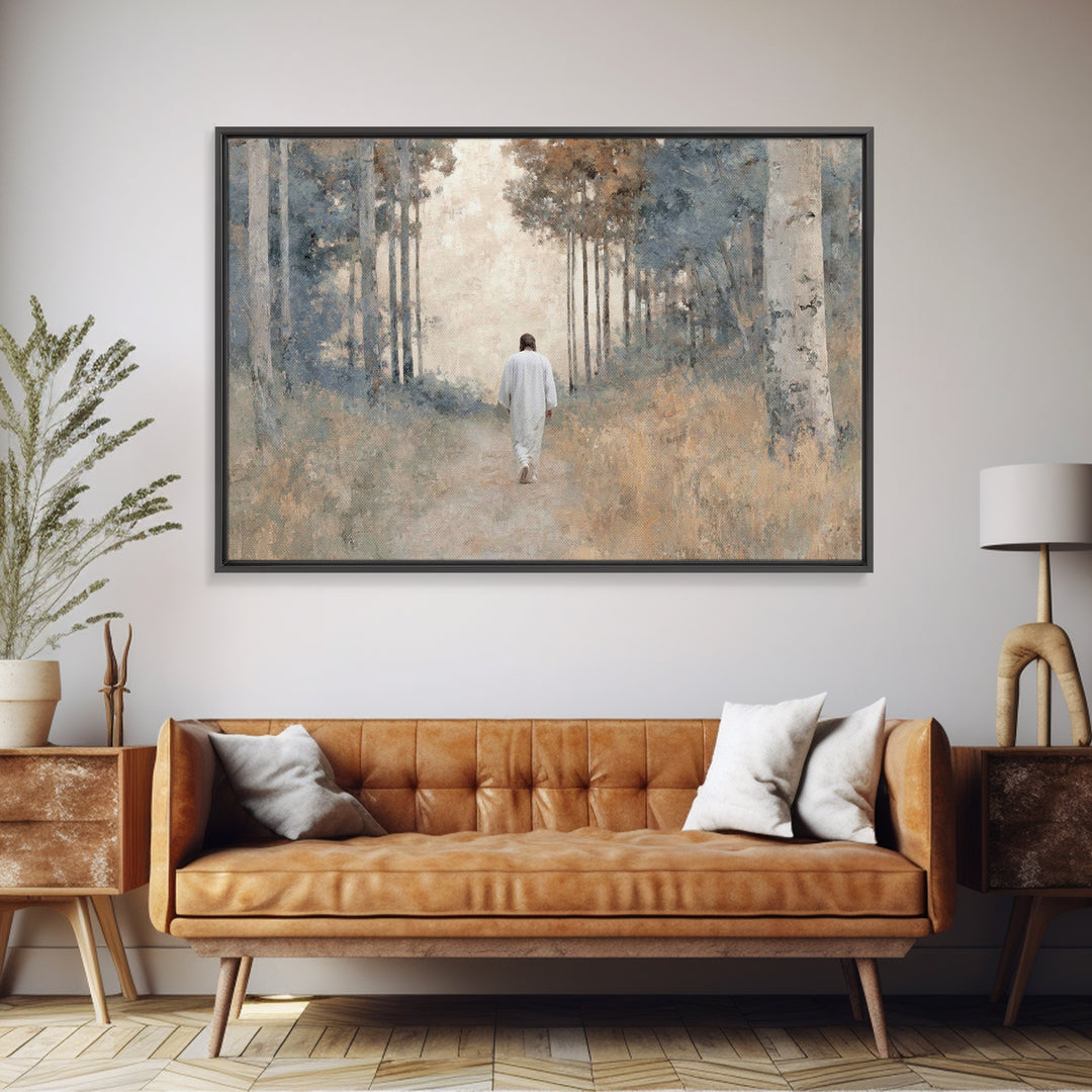 Divine Table – Framed Canvas Print – Christian Wall Art – Christian Art Print – Jesus Painting – Christian Art Canvas – Christian Christmas