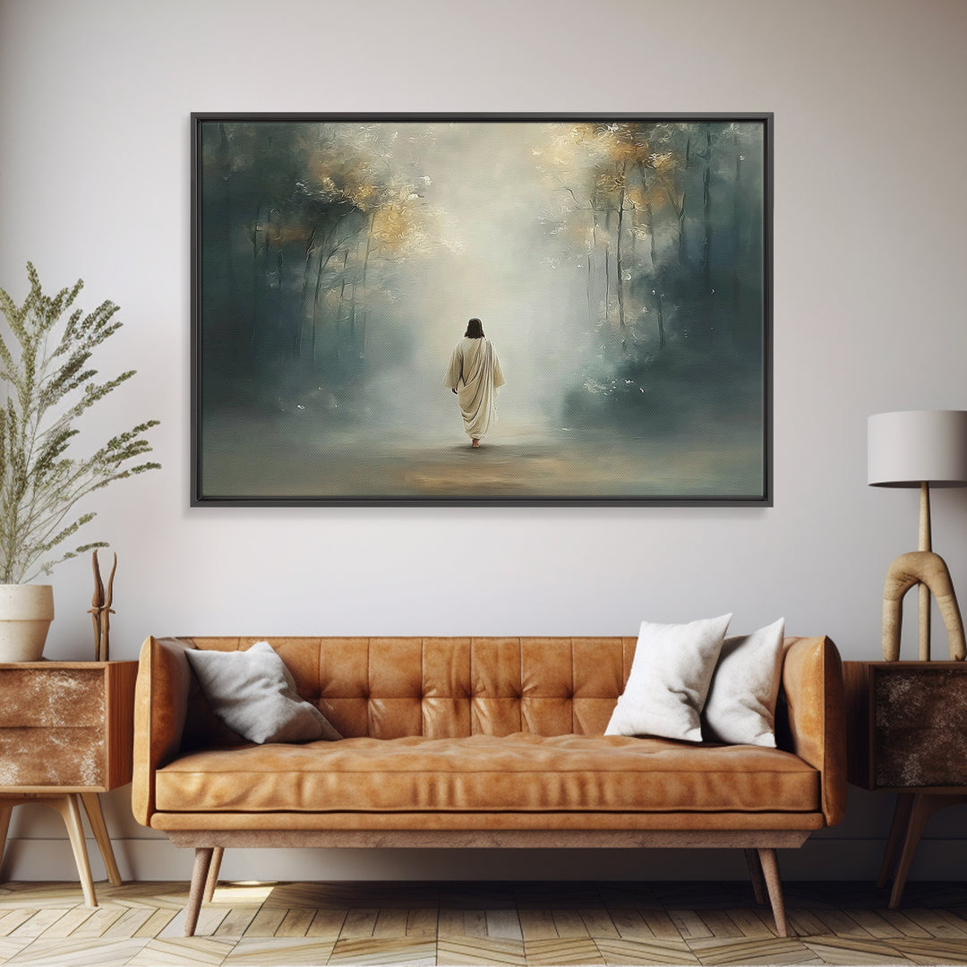 Upper Room Calm – Framed Canvas Print – Christian Art Canvas – Large Christian Painting – Jesus Painting – Christian Wall Art – Subtle Chri