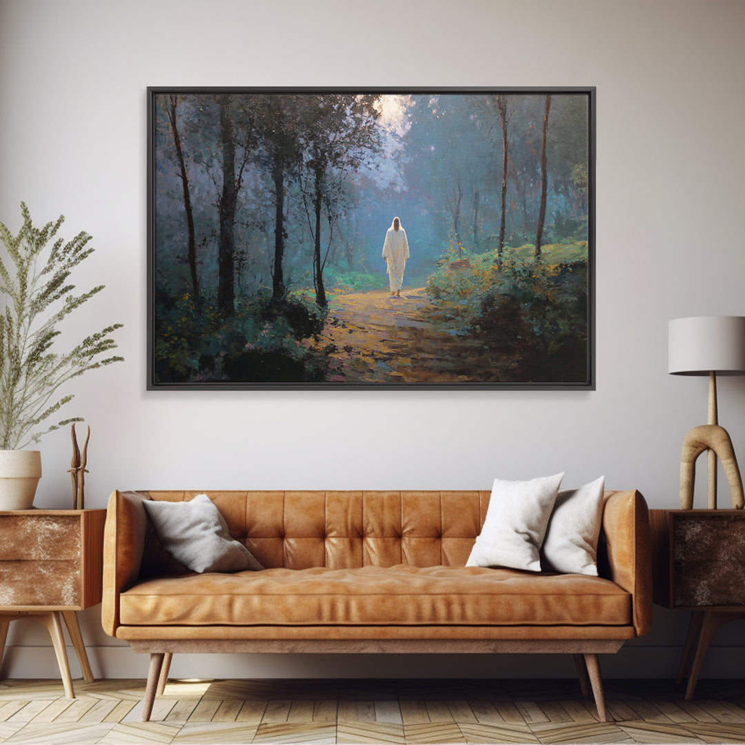 Covenant Feast – Framed Canvas Print – Christian Art – Jesus Painting – Christian Art Canvas – Christian Wall Art – Modern Christian Painti