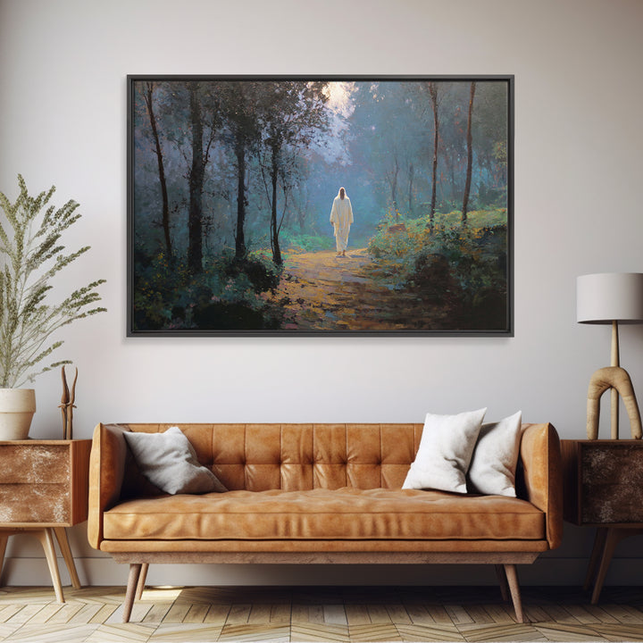 Covenant Feast – Framed Canvas Print – Christian Art – Jesus Painting – Christian Art Canvas – Christian Wall Art – Modern Christian Painti