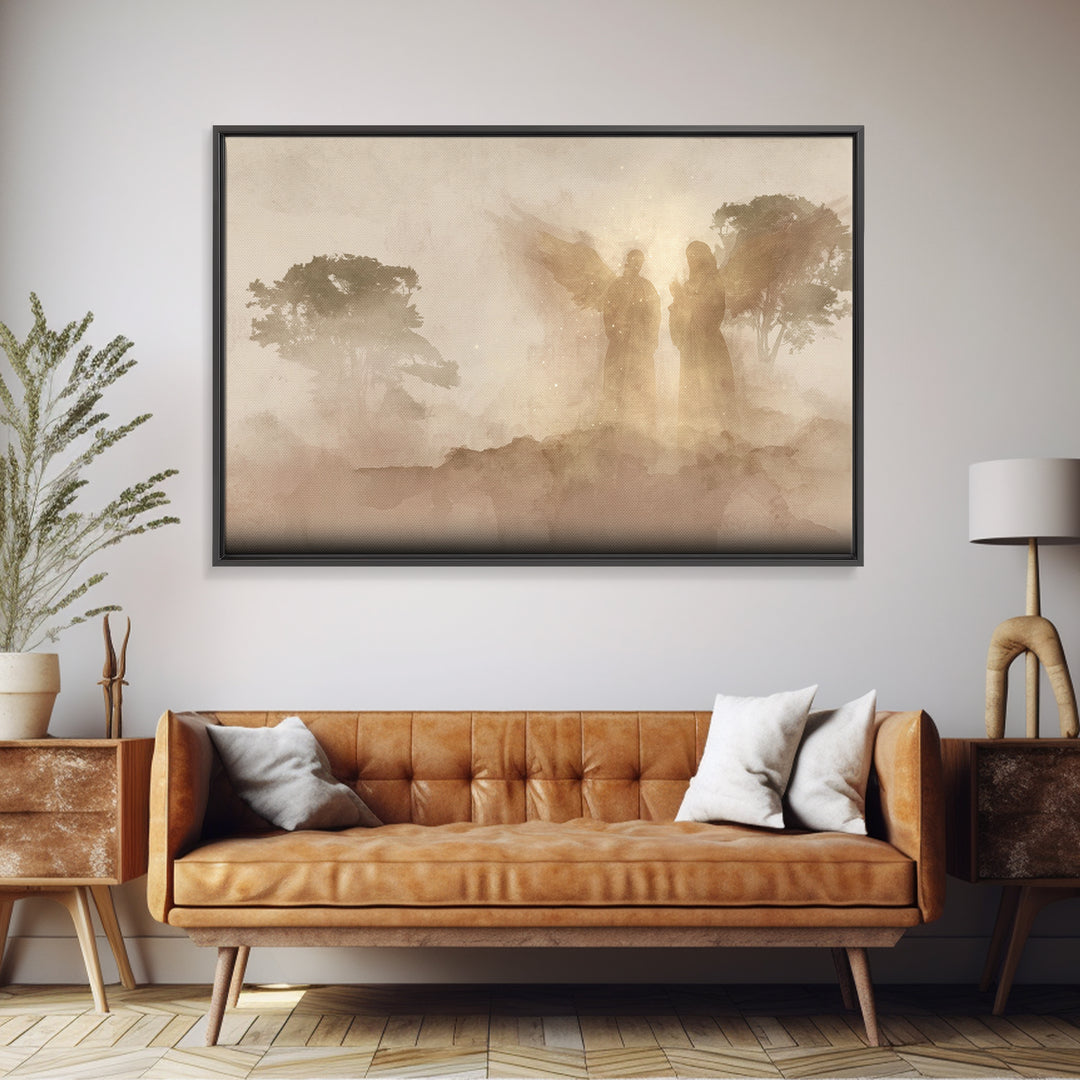 Wings Of Dawn – Framed Canvas Print – Christian Art Canvas – Christian Wall Art – Christian Painting – Christian Decor – Christian Gift