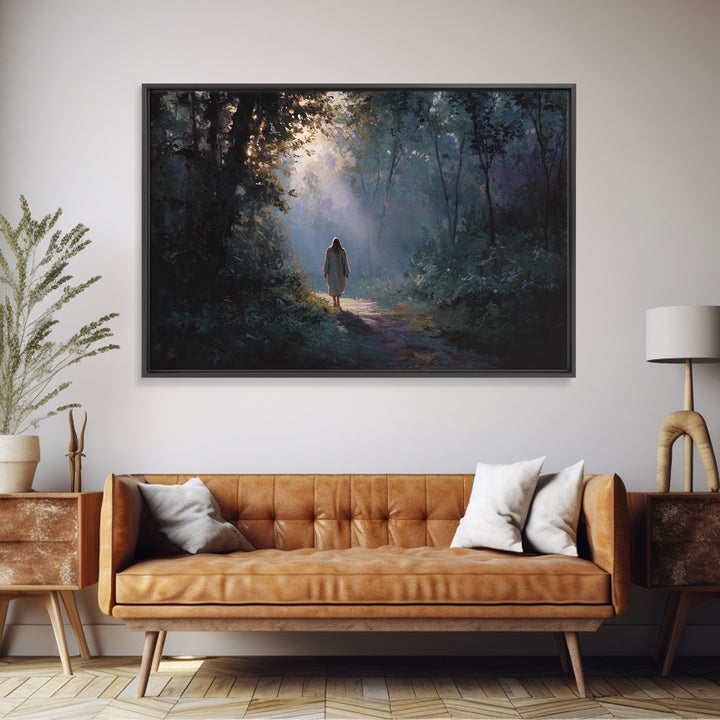 Blessed Fellowship – Framed Canvas Print – Christian Art Canvas – Christian Wall Art – Jesus Painting – Christian Christmas Art – Unique Ch
