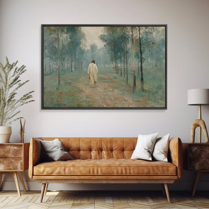 Sacred Supper Light – Framed Canvas Print – Christian Wall Art – Jesus Painting – Christian Art Canvas – Subtle Christian Art – Christian G