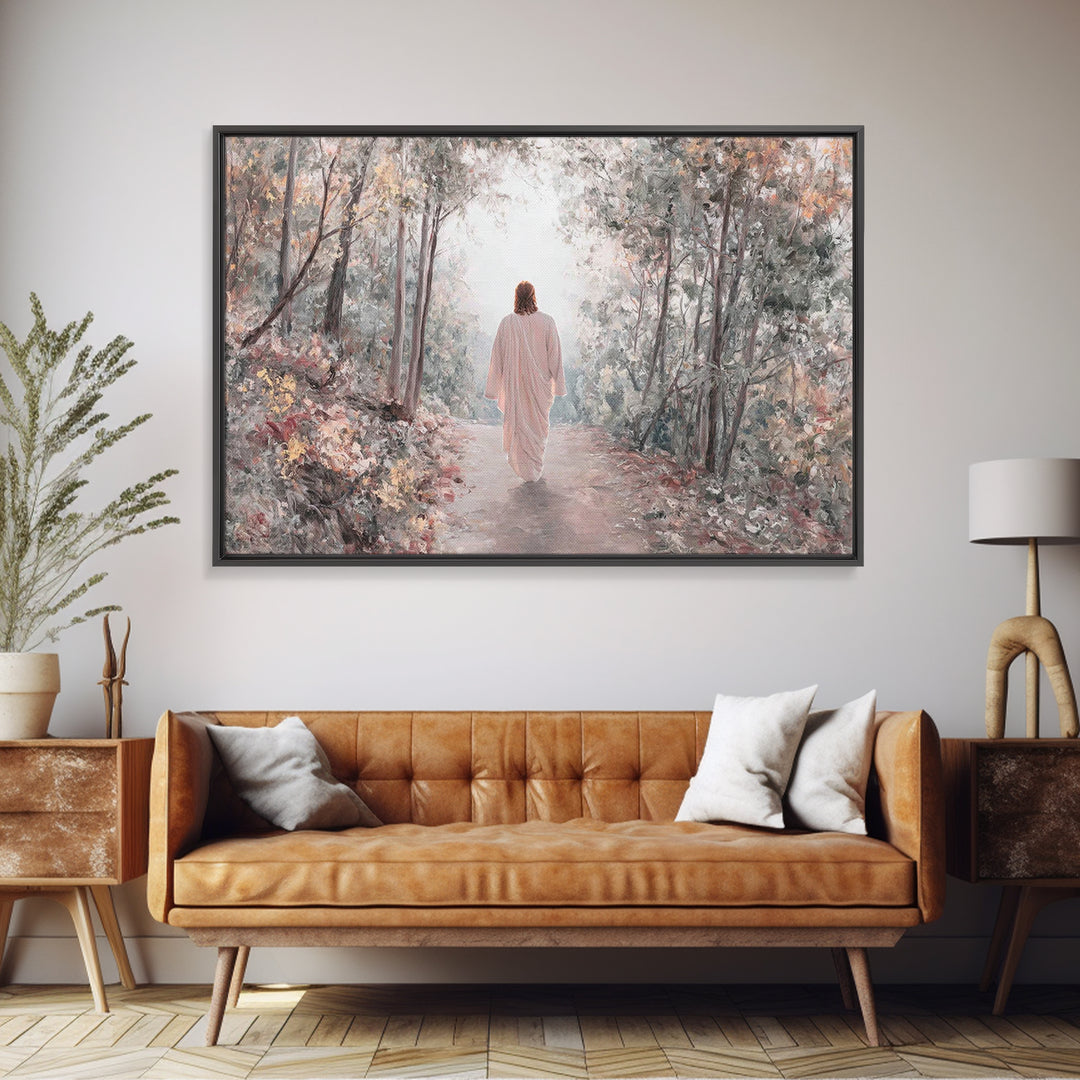 Table Of Grace – Framed Canvas Print – Christian Art – Vintage Christian Art – Christian Wall Art – Jesus Painting – Christian Art Canvas –