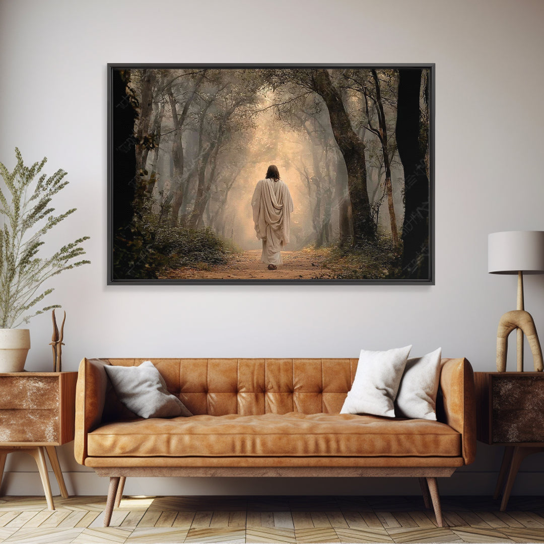 Shepherd Of Peace – Framed Canvas Print – Jesus Painting – Christian Wall Art – Christian Art Canvas – Christian Decor – Christian Christma