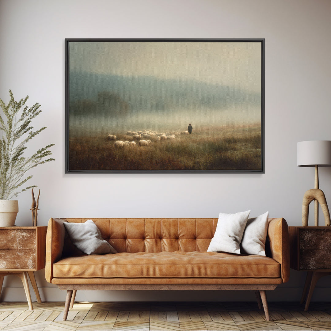 Radiant Journey Path – Framed Canvas Print – Christian Art – Jesus Painting – Christian Art Canvas – Christian Wall Art – Christian Gift