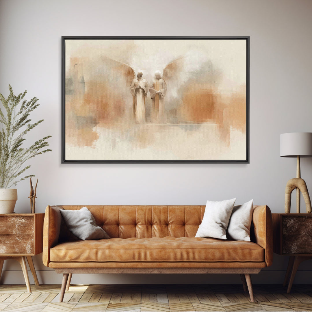 Graceful Encounter – Framed Canvas Print – Christian Art – Christian Art Canvas – Christian Wall Art – Christian Painting – Christian Gift