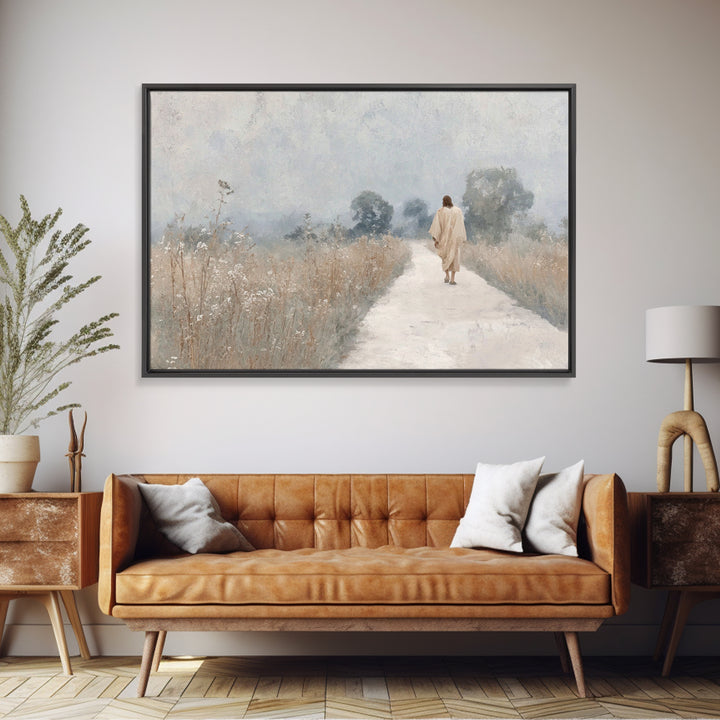 Blessings Of Dawn | Framed Canvas Print | Christian Wall Art | Christian Christmas Art | Jesus Art Print | Vintage Christian Art | Christia