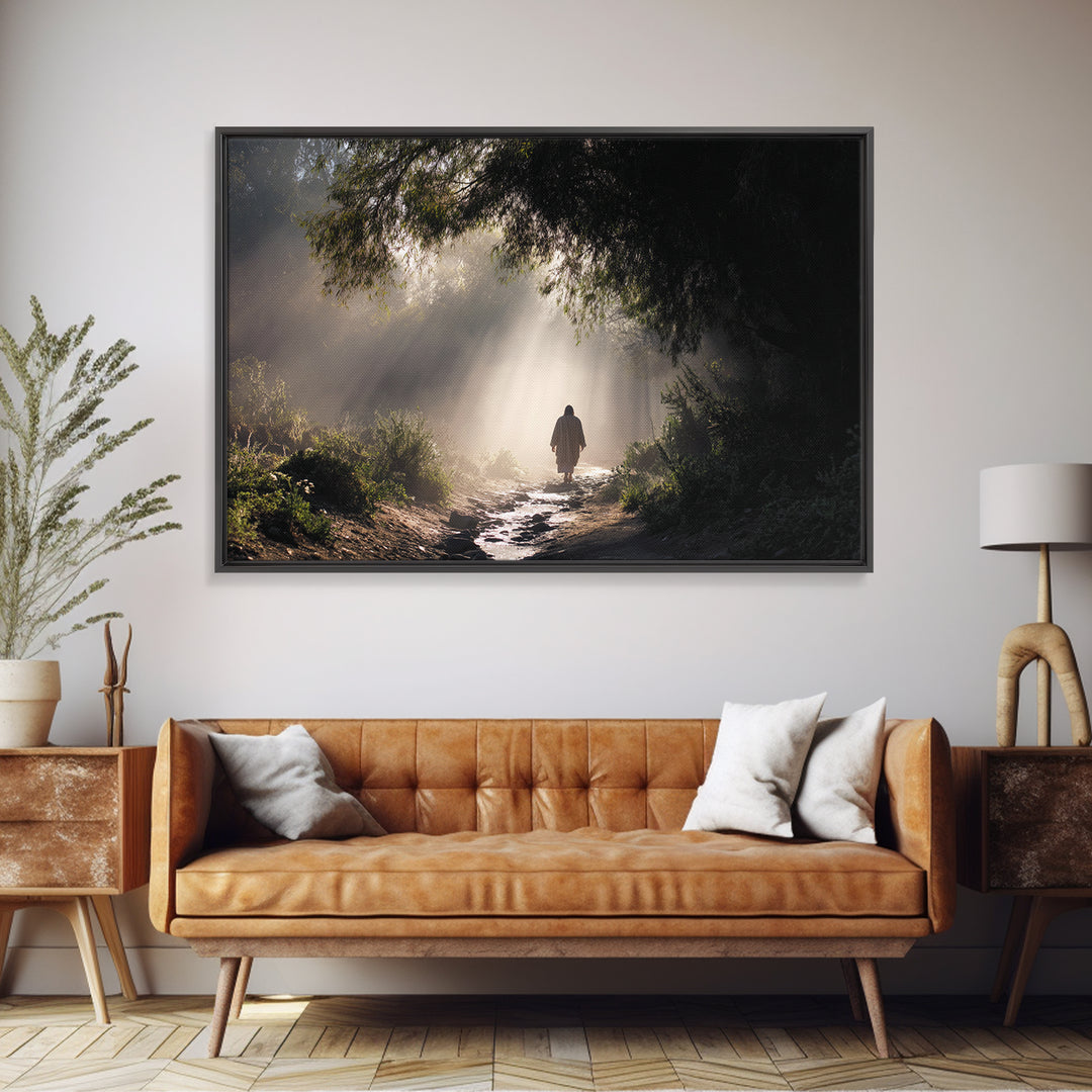 Mary’s Tender Grace, Framed Canvas Print, Christian Art Canvas, Christian Gift Ideas, Christian Wall Art, Christmas Art Prints, Subtle Chri