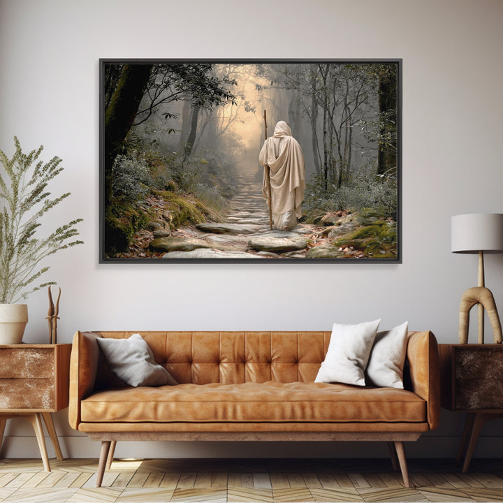 Radiant Lamb Blessing, Framed Canvas Print, Christian Christmas Art, Christian Art Canvas, Jesus Painting, Christian Wall Art, Christian De