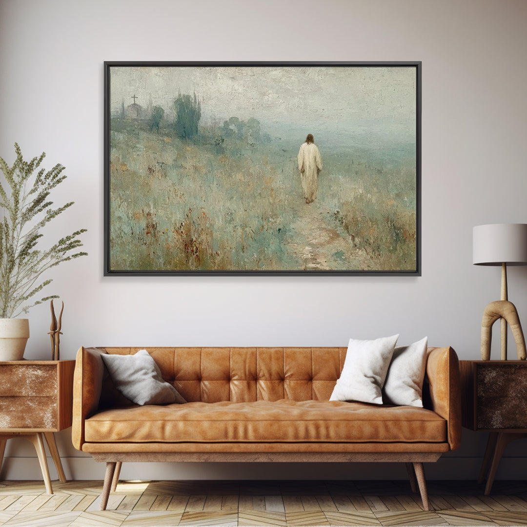 Blossoms Of Promise – Framed Canvas Print – Christian Wall Art – Jesus Painting – Christian Art Canvas – Christian Art – Modern Christian A