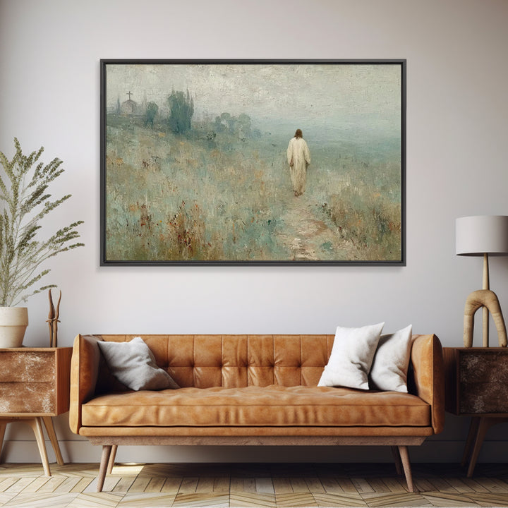 Blossoms Of Promise – Framed Canvas Print – Christian Wall Art – Jesus Painting – Christian Art Canvas – Christian Art – Modern Christian A