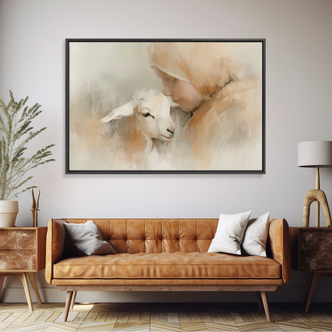 Blooming Way Of Hope | Framed Canvas Print | Christian Art Print | Christian Art Canvas | Christian Wall Art | Jesus Painting | Christian A