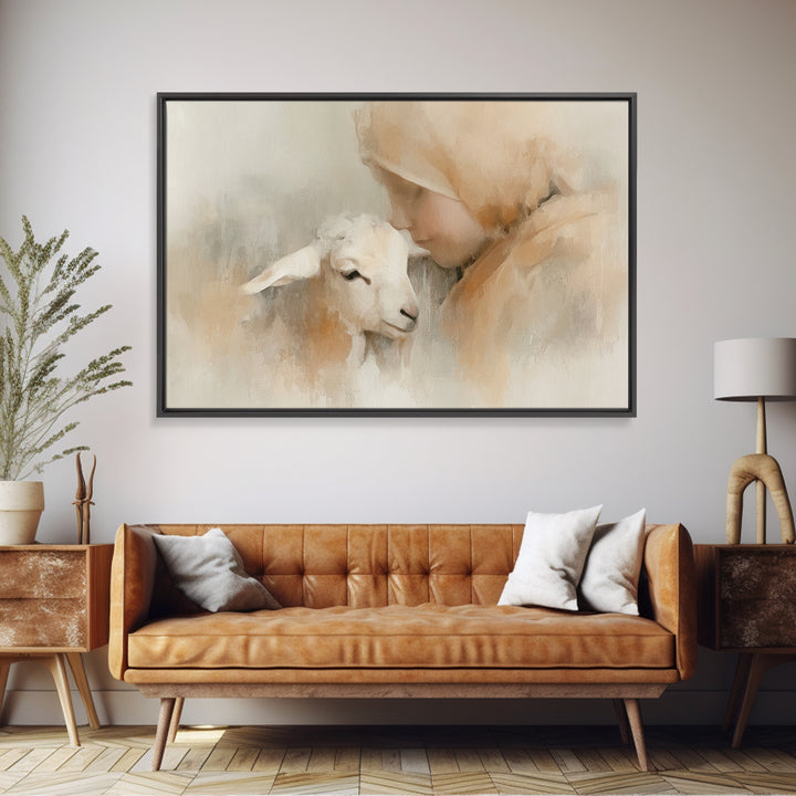 Blooming Way Of Hope | Framed Canvas Print | Christian Art Print | Christian Art Canvas | Christian Wall Art | Jesus Painting | Christian A