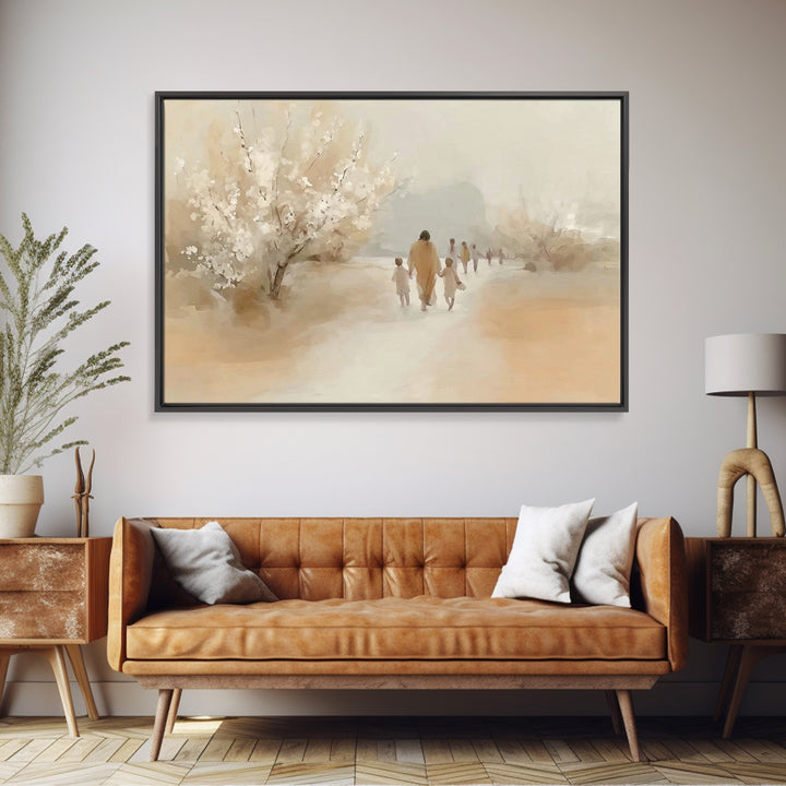 Forest Of Promise, Framed Canvas Print, Christian Wall Art, Christian Art Canvas, Jesus Christmas Art, Modern Christian Art, Christian Gift