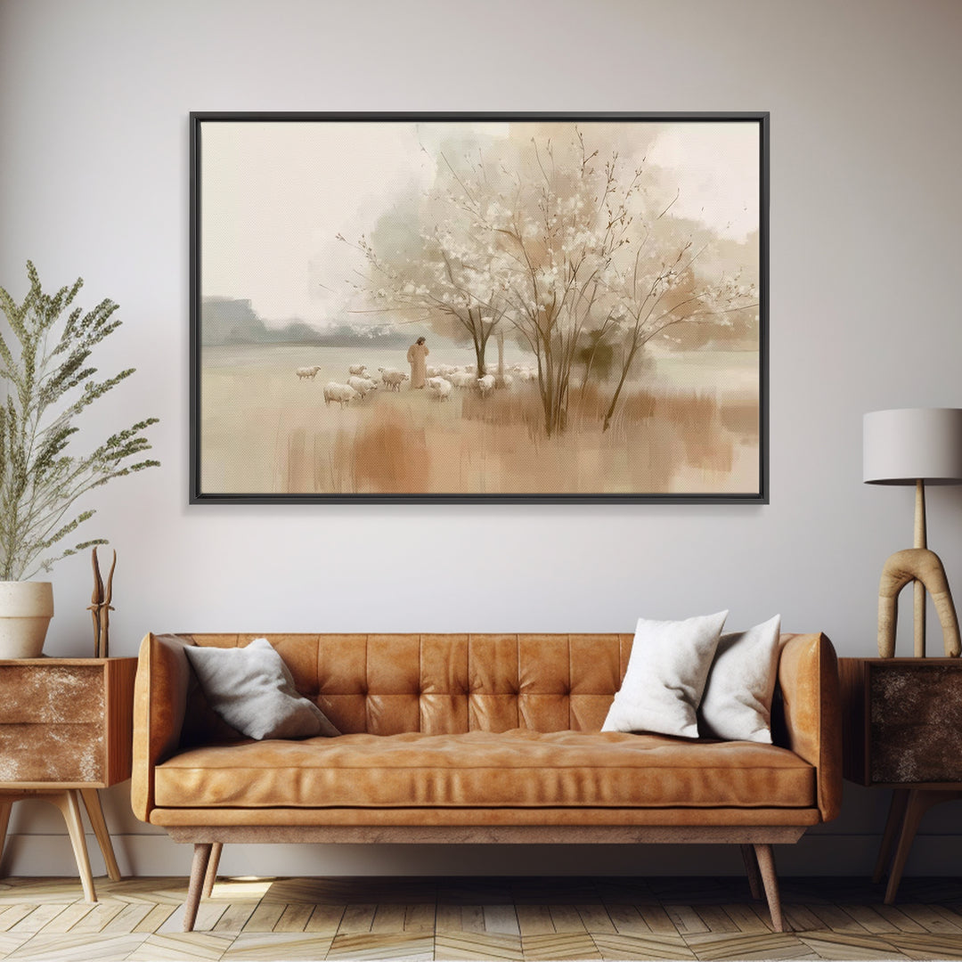 Angel Of Dawn – Framed Canvas Print – Christian Wall Art – Christian Art Canvas – Modern Christian Art – Christmas Art Prints – Christian G