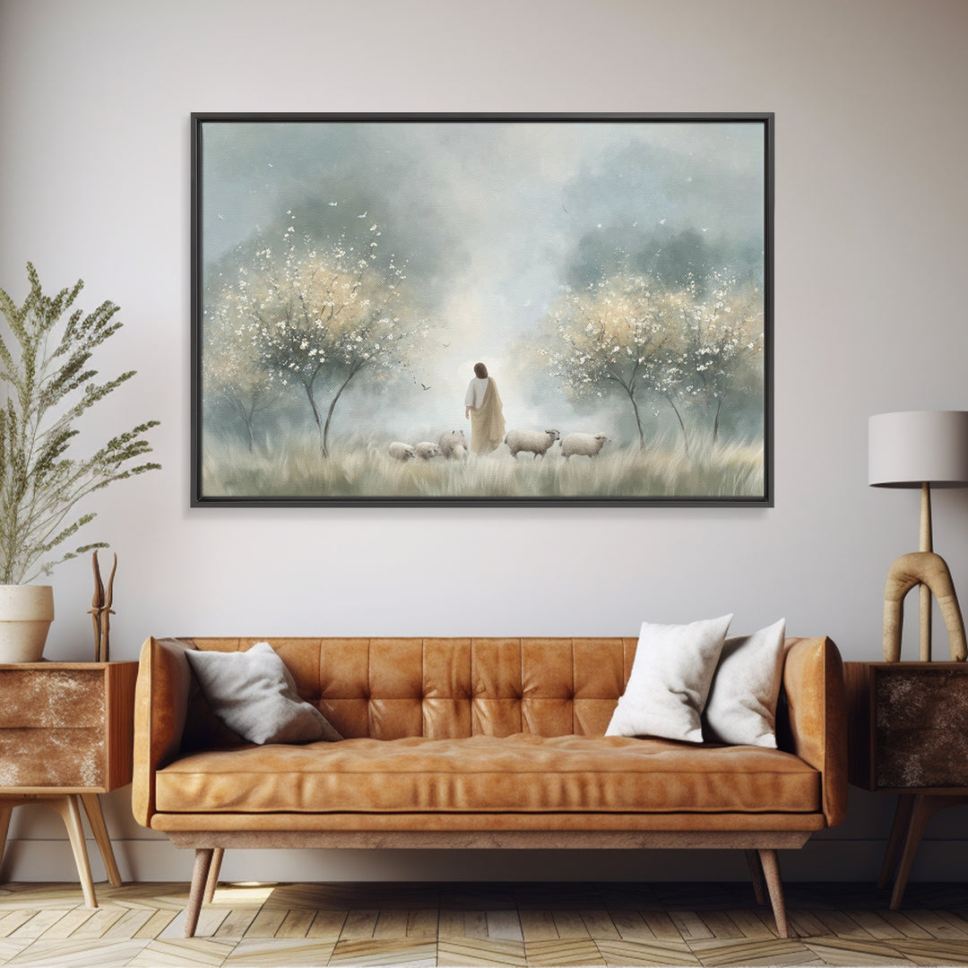 Angel Of Light – Framed Canvas Print – Christian Art – Christian Wall Art – Christmas Art – Christian Art Canvas – Christian Gift Ideas – C