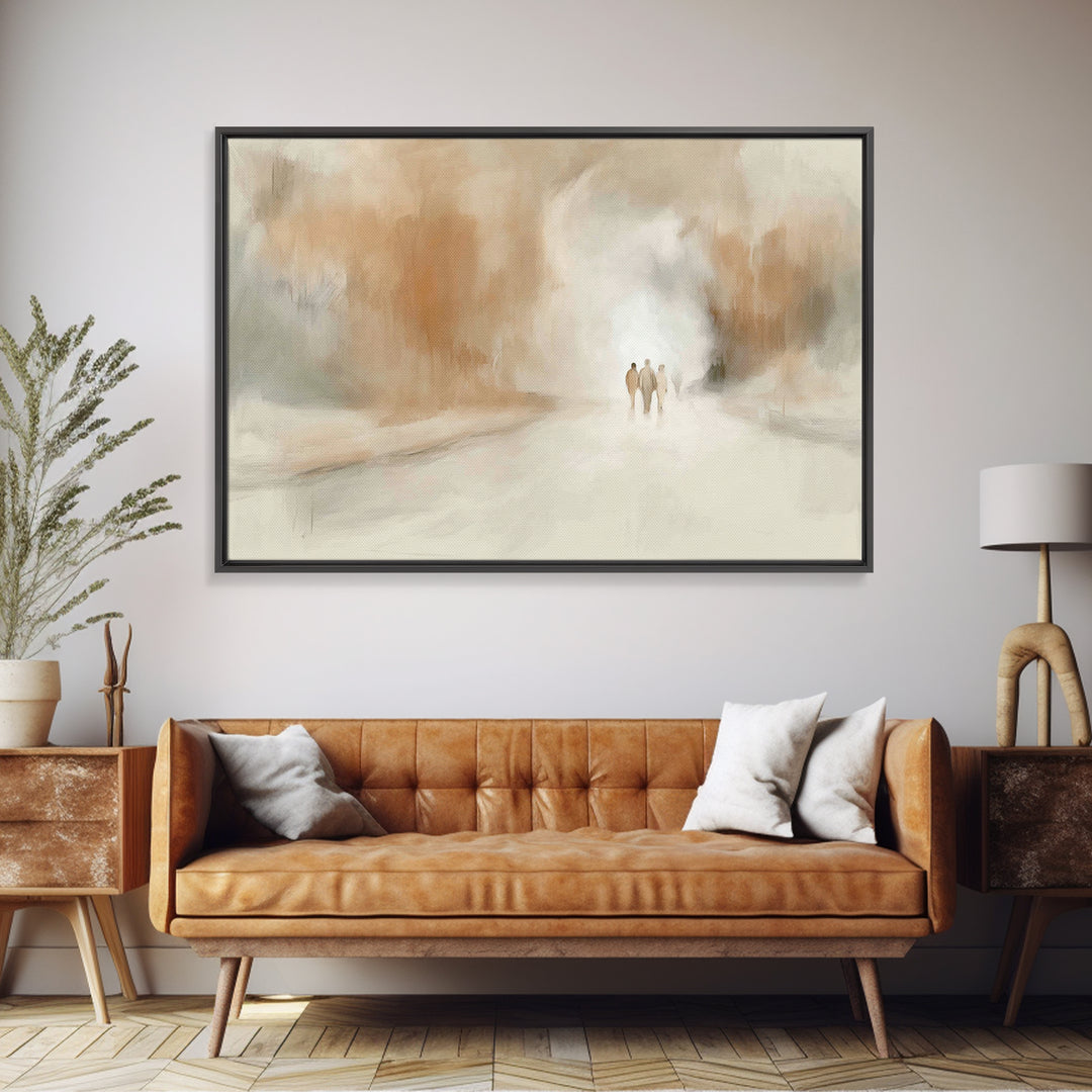 Mary’s Gentle Vigil – Framed Canvas Print – Christian Christmas Art – Christian Art Canvas – Christmas Wall Art – Christian Art Print – Chr