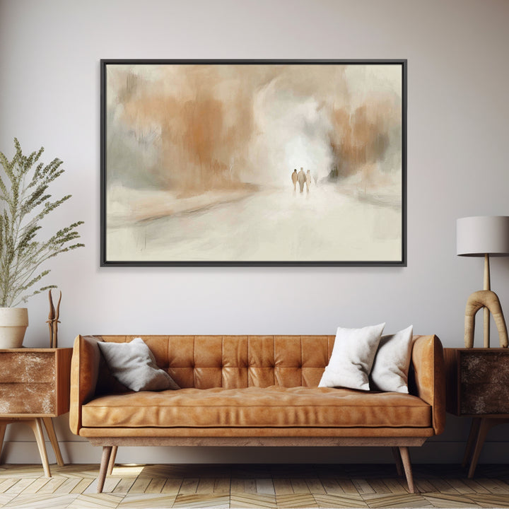 Mary’s Gentle Vigil – Framed Canvas Print – Christian Christmas Art – Christian Art Canvas – Christmas Wall Art – Christian Art Print – Chr