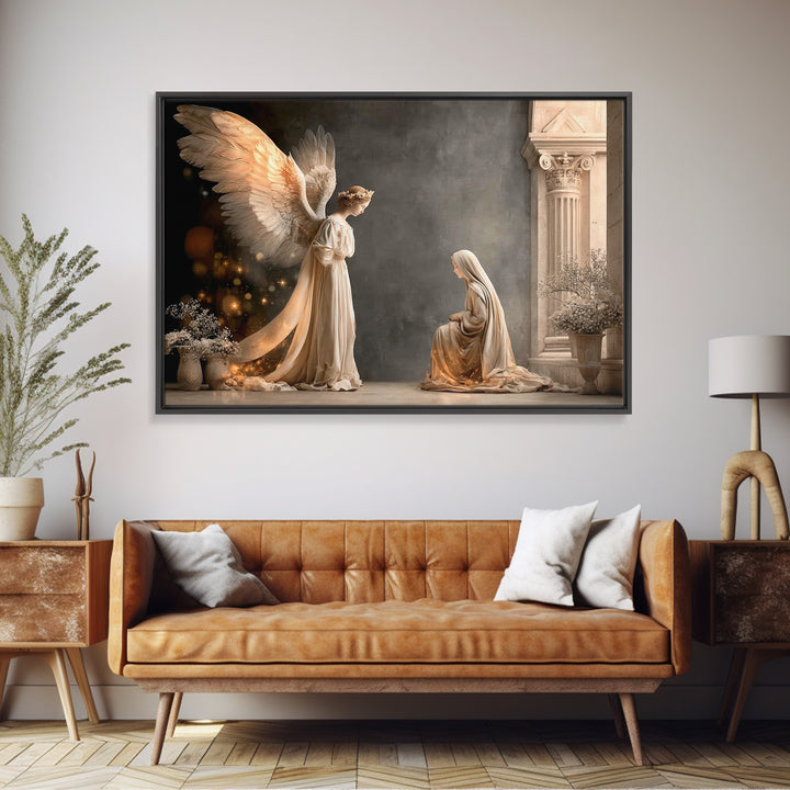 Light of Grace, Framed Canvas Print, Christian Art Canvas, Christian Wall Art, Subtle Christian Art, Christian Christmas Art, Christian Gif