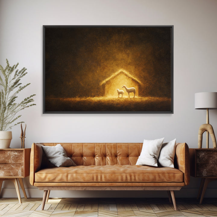 Sacred Communion – Framed Canvas Print – Christian Wall Art – Christian Art Painting – Christian Art Canvas – Christian Gift – Christian Ar