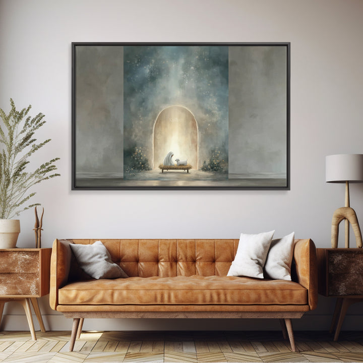 Bread Of Grace – Framed Canvas Print – Christian Wall Art – Christian Art Canvas – Christian Painting – Christian Decor – Christmas Wall Ar