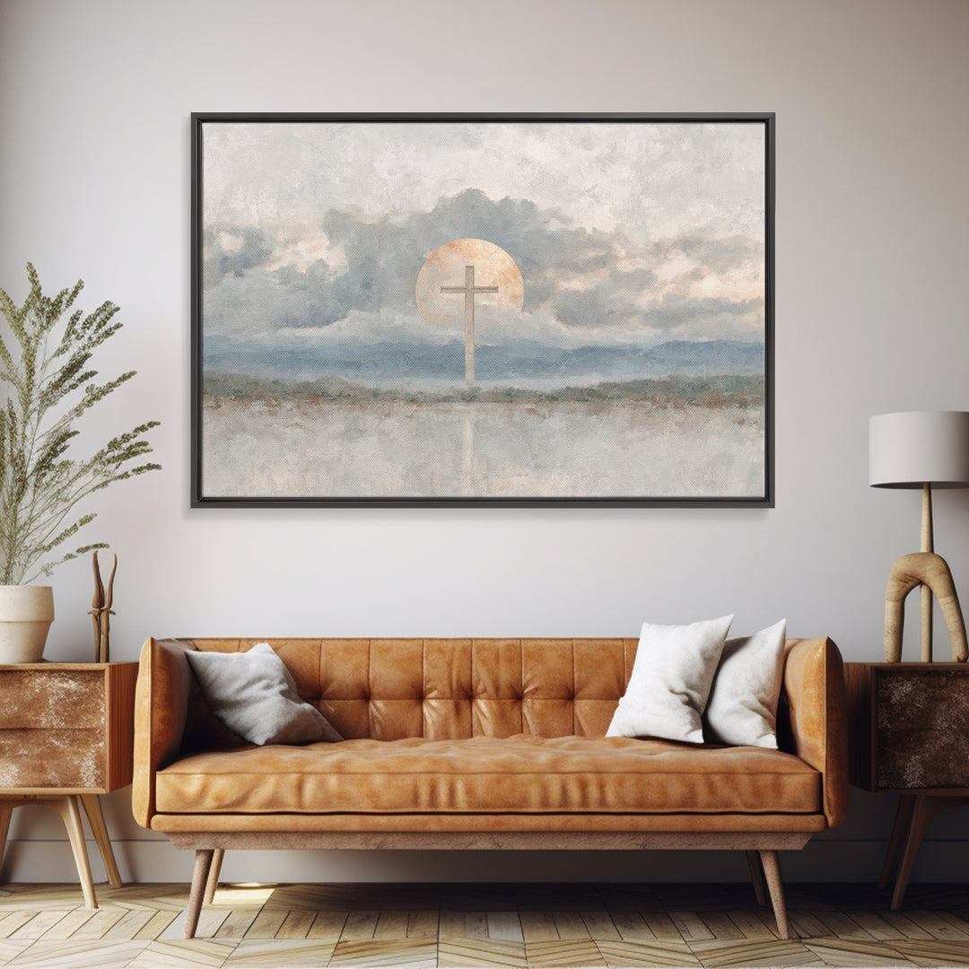 Chalice Of Peace, Framed Canvas Print, Christian Wall Art, Christian Decor, Christian Art Canvas, Christian Painting, Christmas Wall Art