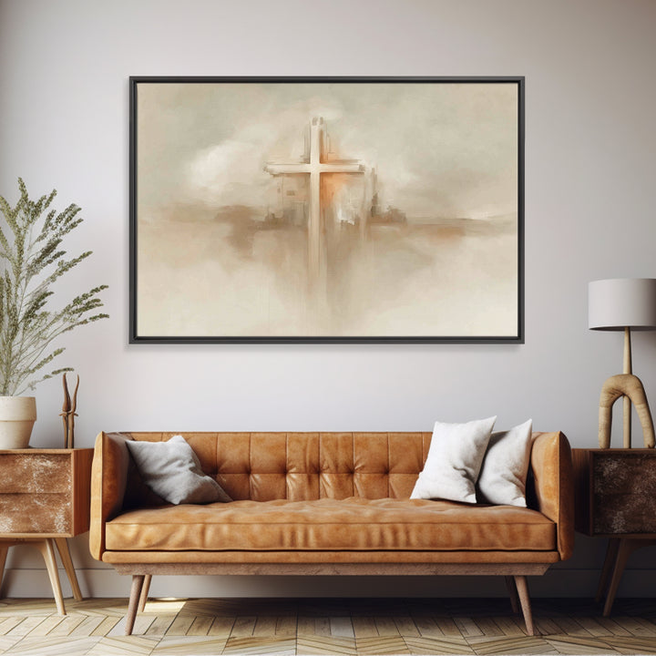 Eternal Bloom Light – Framed Canvas Print – Christian Decor – Christian Painting – Christian Art Canvas – Christmas Wall Art – Christian Wa