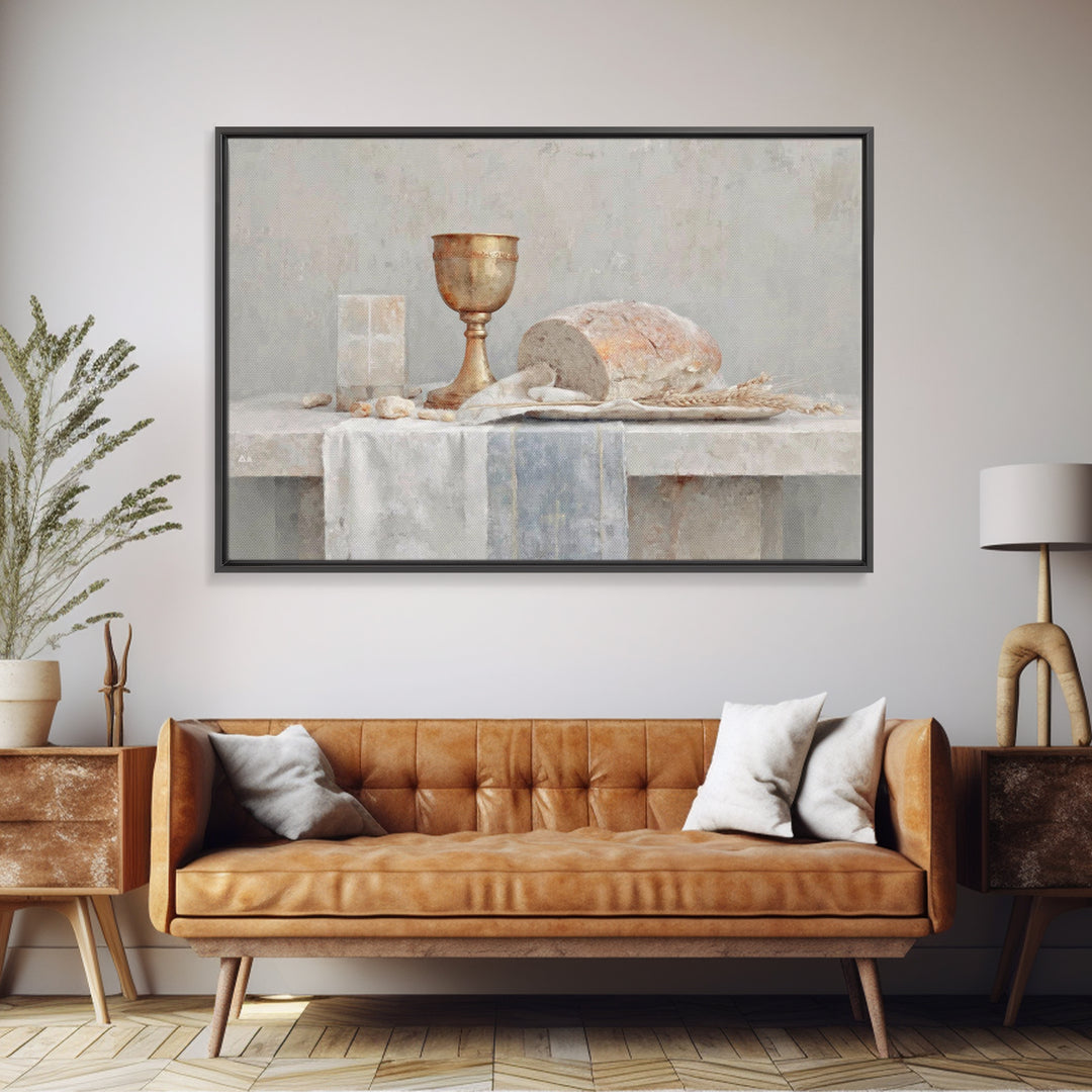 Chalice Of Blossoms | Framed Canvas Print | Christian Wall Art | Christian Painting | Christian Art Canvas | Christian Decor | Christmas Wa