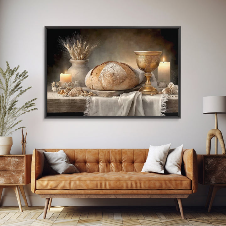 Sanctuary Light - Framed Canvas Print - Christian Wall Art - Christian Art Canvas - Christian Painting - Christmas Wall Art - Jesus Paintin
