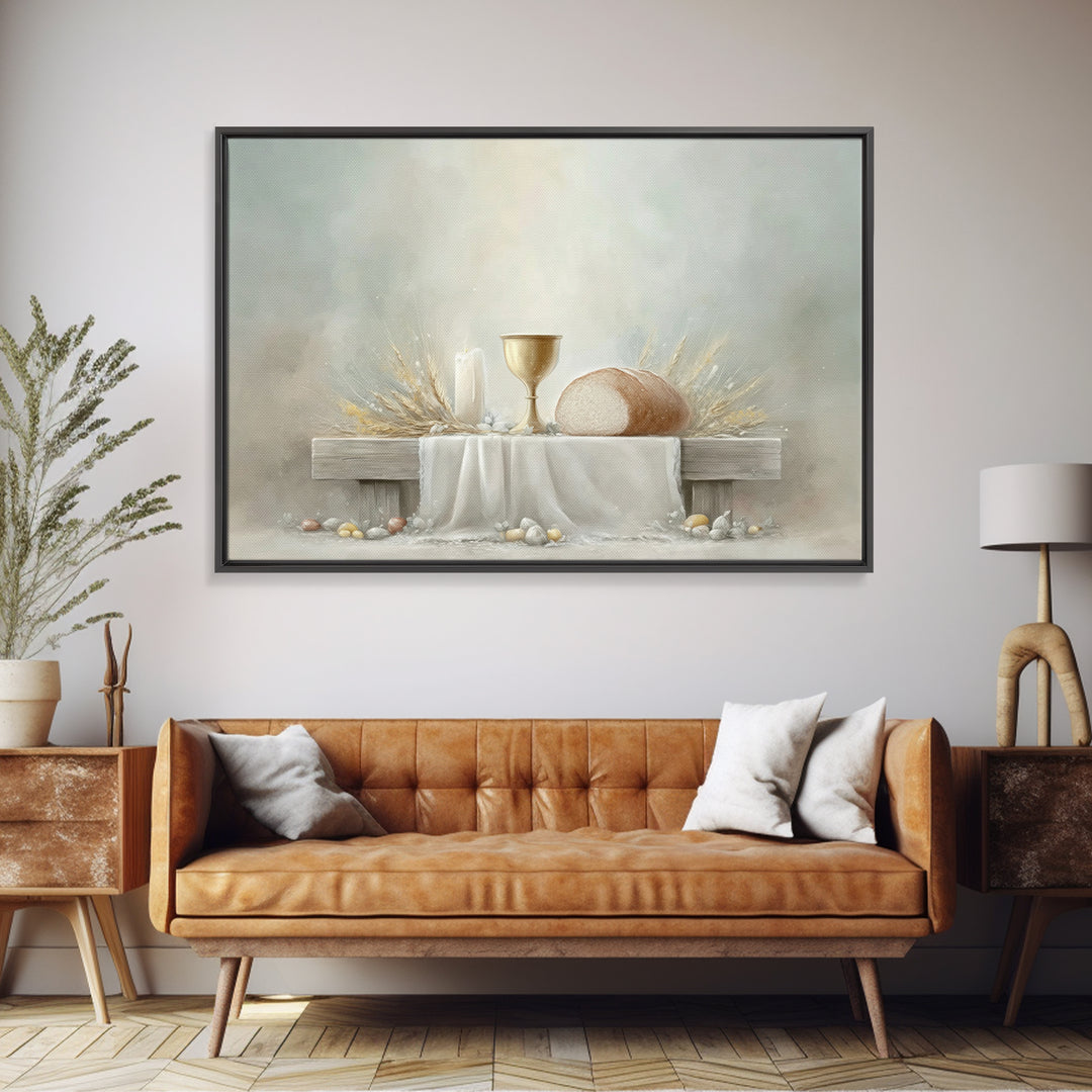 Blessings of Grace - Framed Canvas Print - Christian Painting - Christian Art Canvas - Christmas Wall Art - Christian Wall Art - Jesus Pain