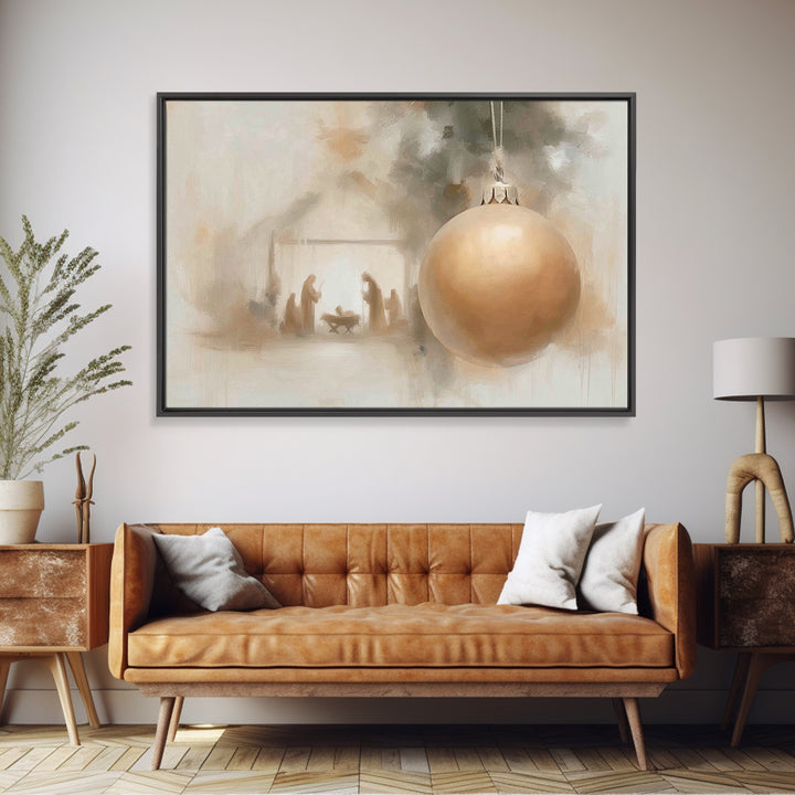 Crown Of Sorrows – Framed Canvas Print – Christian Christmas Art – Christian Wall Art – Christian Art Canvas
