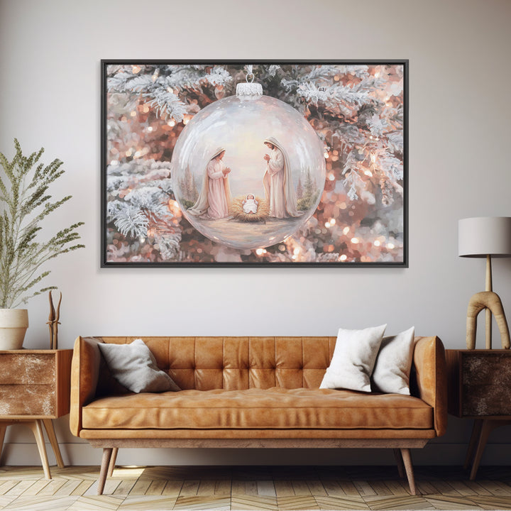 Heavenly Chorus | Framed Canvas Print | Christian Art Canvas | Christian Christmas Art | Christian Wall Art