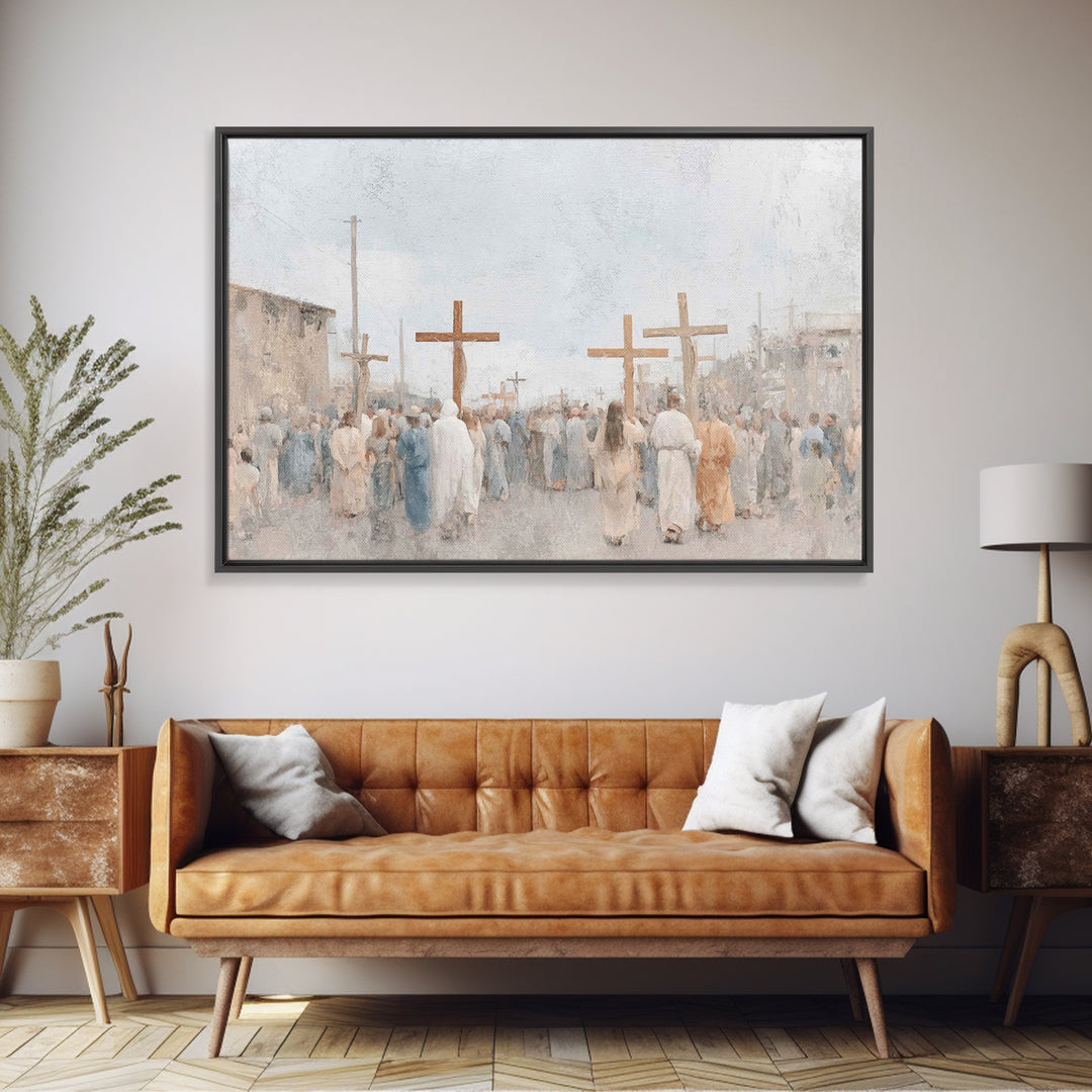 Heralds Of Glory – Framed Canvas Print – Christian Christmas Art – Christian Art Canvas – Christian Wall Art