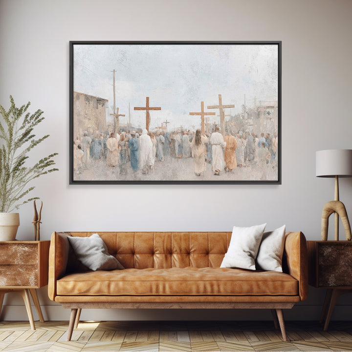 Heralds Of Glory – Framed Canvas Print – Christian Christmas Art – Christian Art Canvas – Christian Wall Art