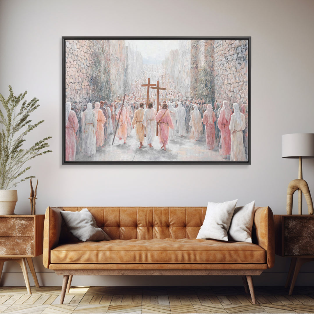 Celestial Chorus, Framed Canvas Print, Christian Wall Art, Christian Art Canvas, Christian Art Gift, Christmas Art Prints, Christian Decor