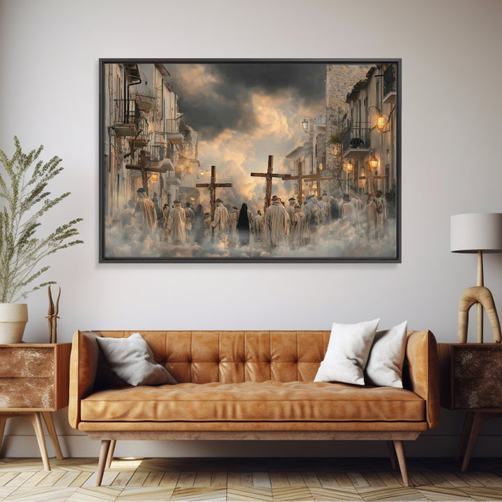 Morning Grace | Framed Canvas Print | Christian Art Canvas | Jesus Painting | Christian Wall Art | Christian Decor | Christian Christmas Ar