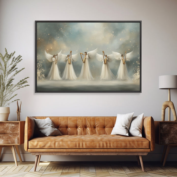 Storm Walk – Framed Canvas Print – Christian Wall Art – Jesus Painting – Christian Art Canvas – Moody Christian Art – Christian Gift Ideas