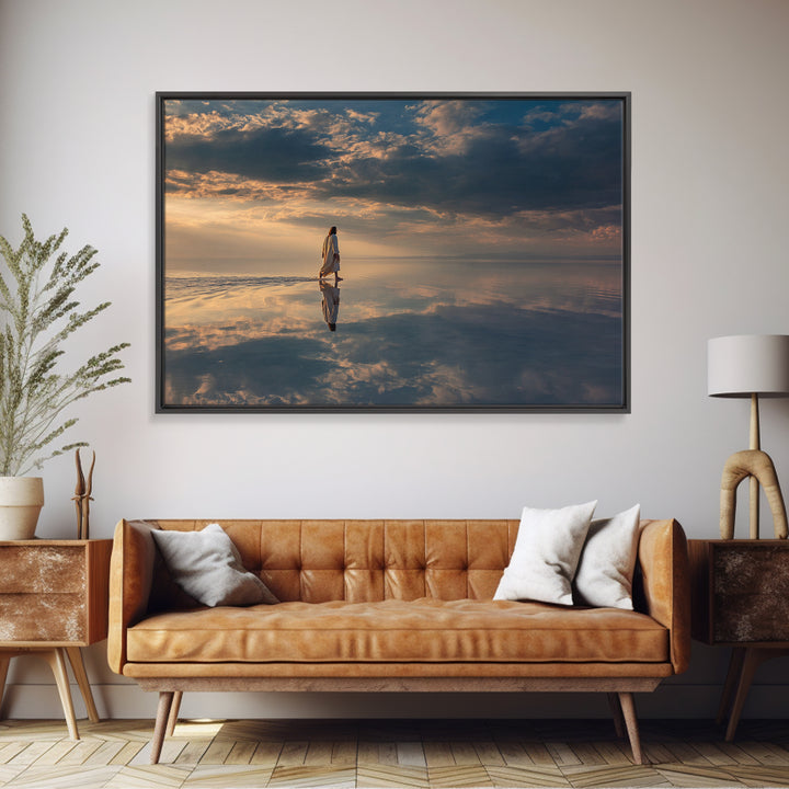Blessed Arrival, Framed Canvas Print, Christian Christmas Art, Christmas Wall Art, Christian Art Print, Christmas Art Framed, Christian Dec