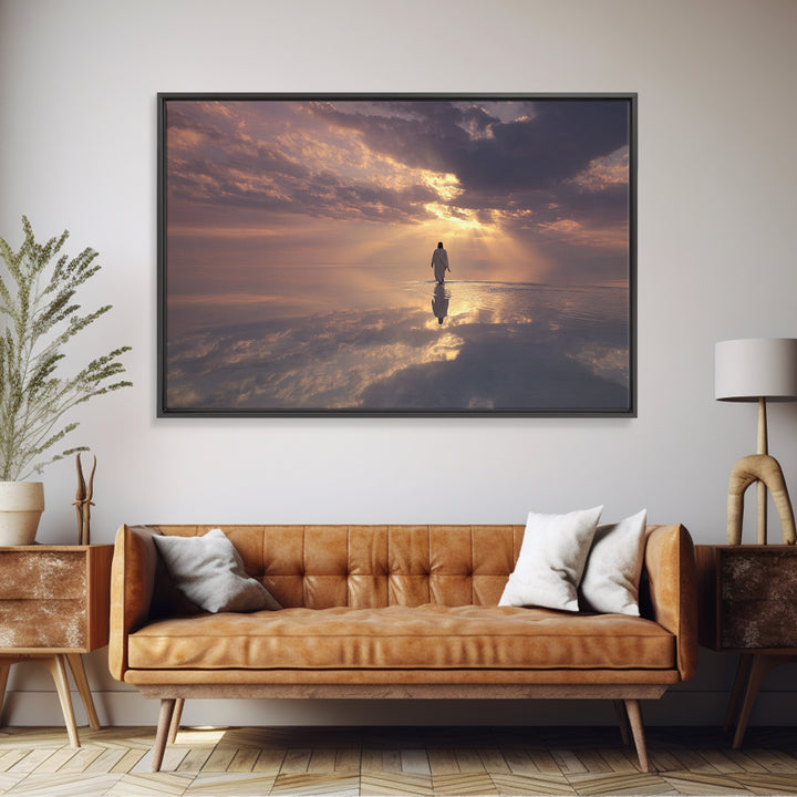 Holy Light – Framed Canvas Print – Christmas Wall Art – Christian Art Canvas – Christian Christmas Art – Christian Decor – Christmas Art Pr