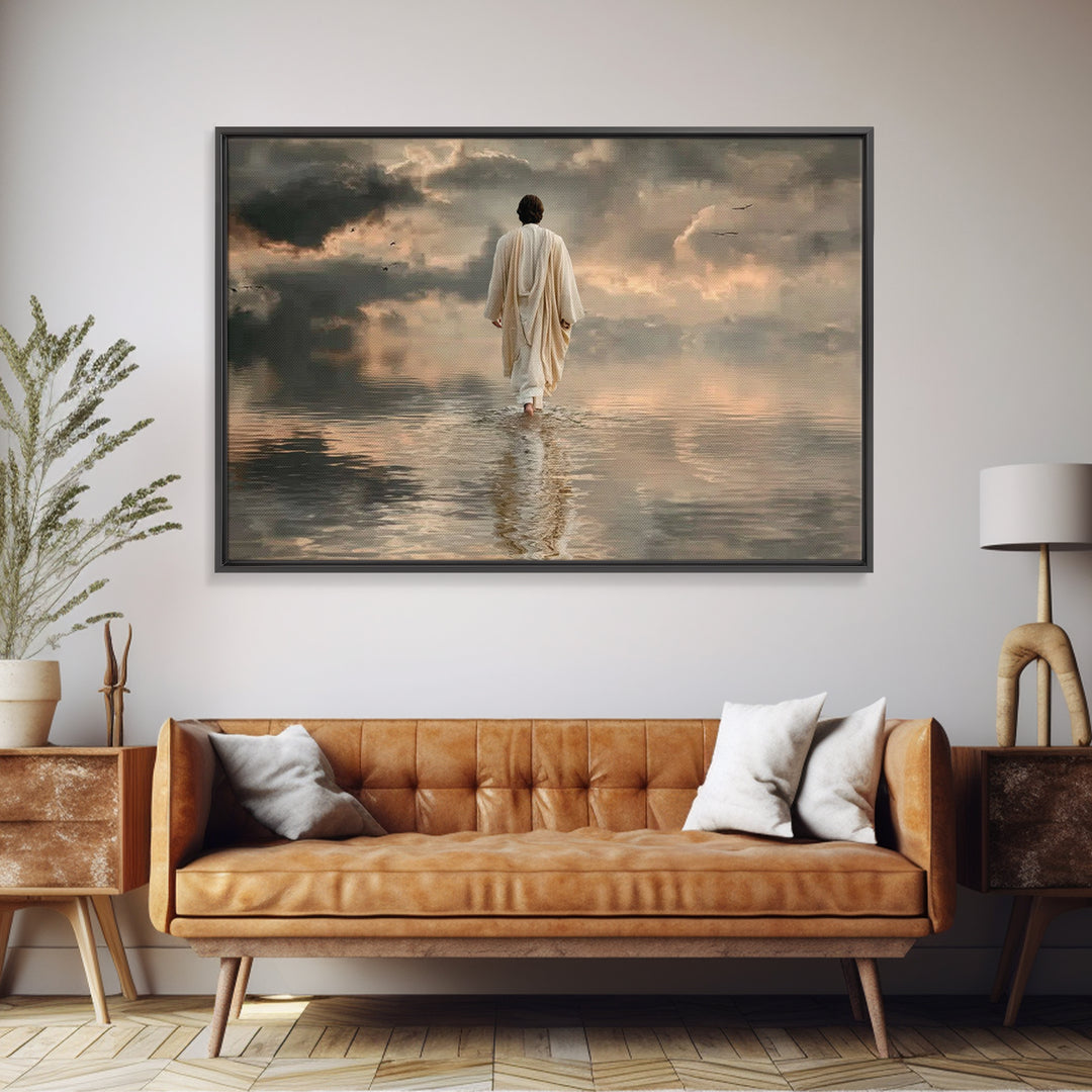 Midnight Glory – Framed Canvas Print – Christmas Art – Christian Wall Art – Christian Art Canvas – Christian Christmas Art – Christian Art